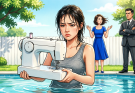 For months, my 16-year-old daughter struggled to purchase the sewing machine she so desperately wanted. My ex-husband did nothing except watch as her stepmother threw her work into the pool when she failed to do it promptly.