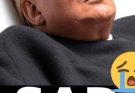 Donald Trump with tears in his eyes make the sad announcement… See more