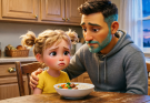 My sister left her five-year-old daughter with me for three days, and I thought I’d only have to put on cartoons and heat up some food. But on the first night, when I served her a bowl of homemade beef stew, the little girl didn’t even touch her spoon. Instead, trembling, she asked me: “Uncle… am I allowed to eat today?”