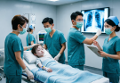The hospital doors burst open, and a thin boy in worn-out clothes walked in completely alone. He clutched his stomach and whispered that it hurt badly.